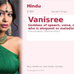 Vanisree Name Meaning and Details