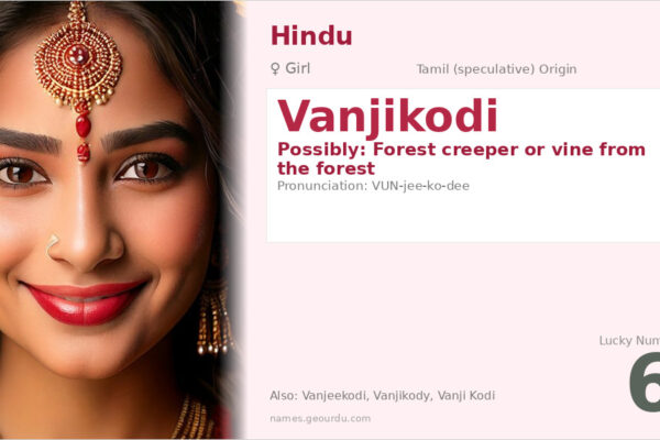 Vanjikodi Name Meaning — Origin, Gender & Details (2025)