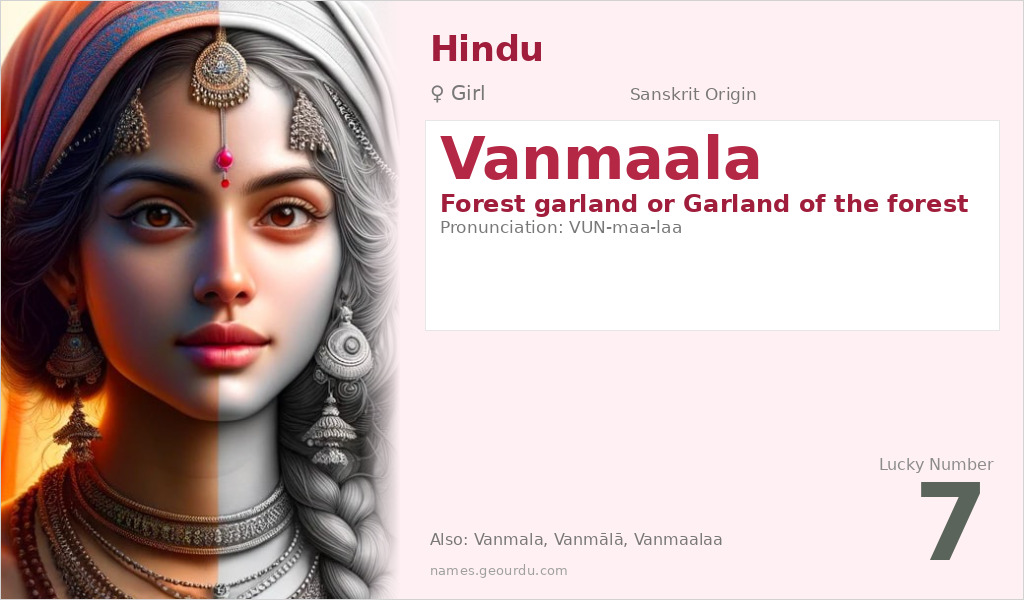 Vanmaala Name Meaning and Details
