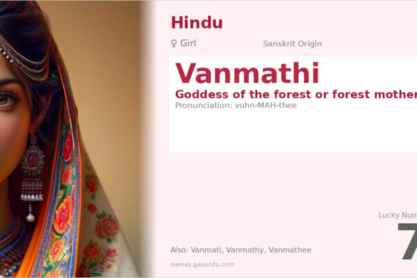 Vanmathi Name Meaning — Sanskrit Origin, Girl Name & Details (2025)