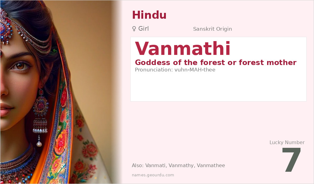 Vanmathi Name Meaning and Details