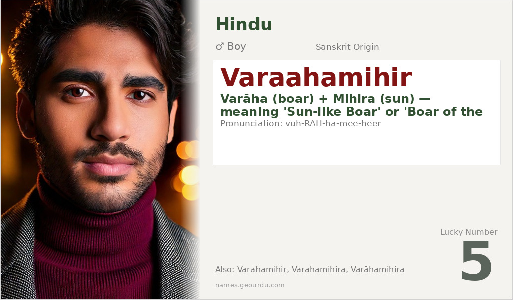 Varaahamihir Name Meaning and Details