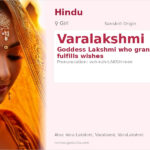 Varalakshmi Name Meaning and Details