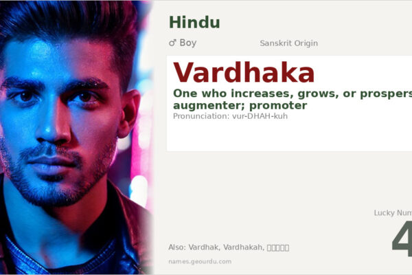 Vardhaka Name Meaning — Sanskrit Origin, Boy Gender & Details (2025)
