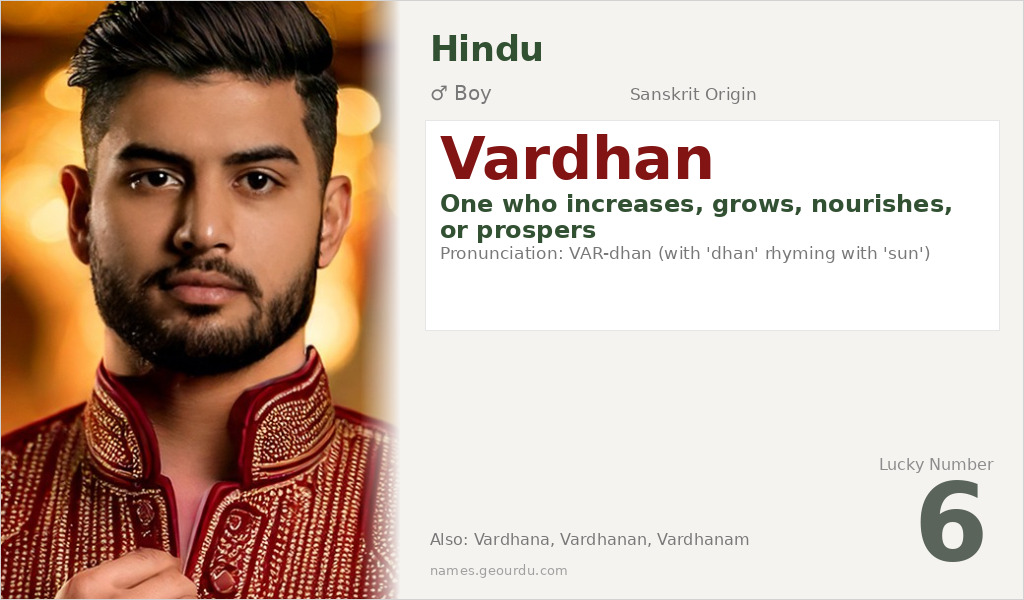 Vardhan Name Meaning and Details