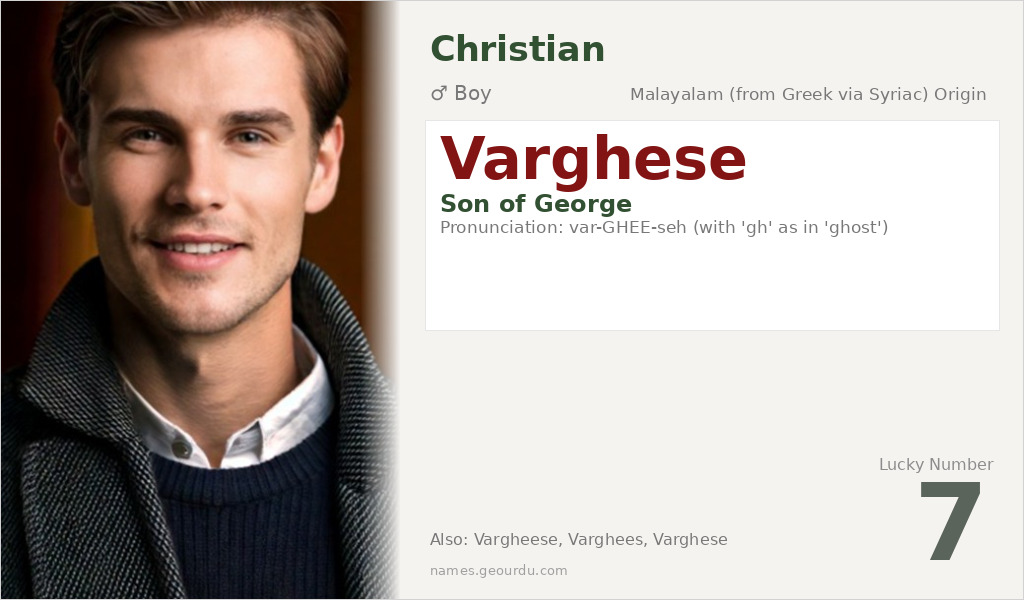 Varghese Name Meaning and Details