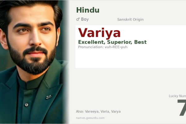 Variya Name Meaning — Sanskrit Origin, Boy Name & Details (2025)