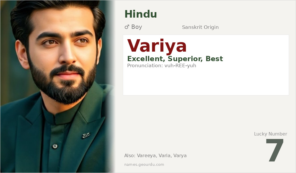 Variya Name Meaning and Details