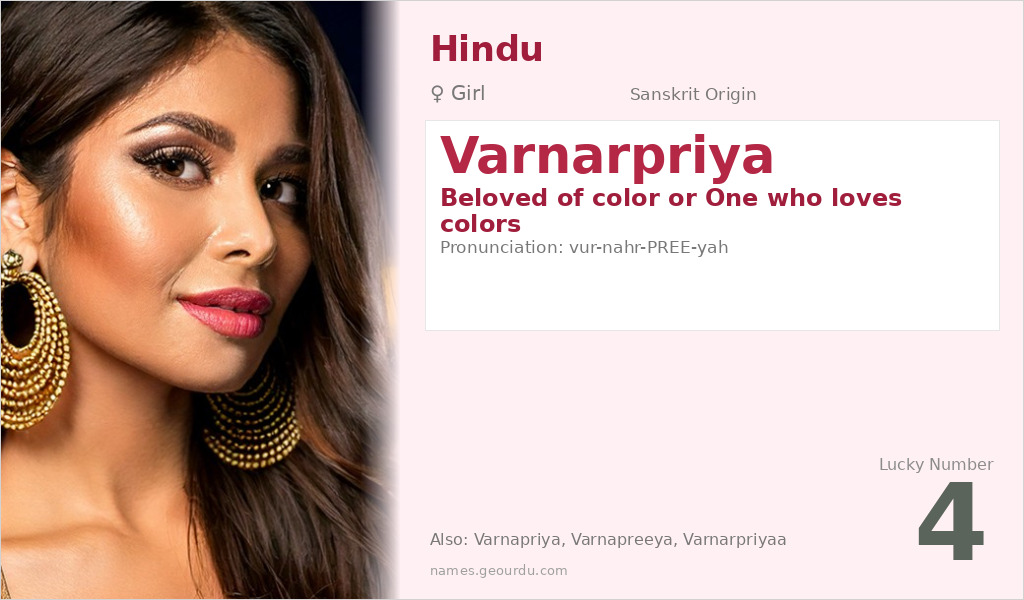 Varnarpriya Name Meaning and Details