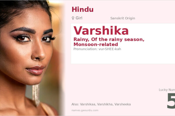 Varshika Name Meaning — Sanskrit Origin, Girl Name & Details (2025)