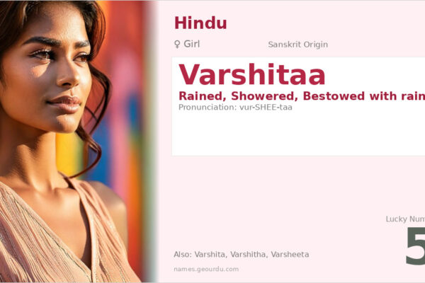 Varshitaa Name Meaning — Sanskrit Origin, Girl Name & Details (2025)