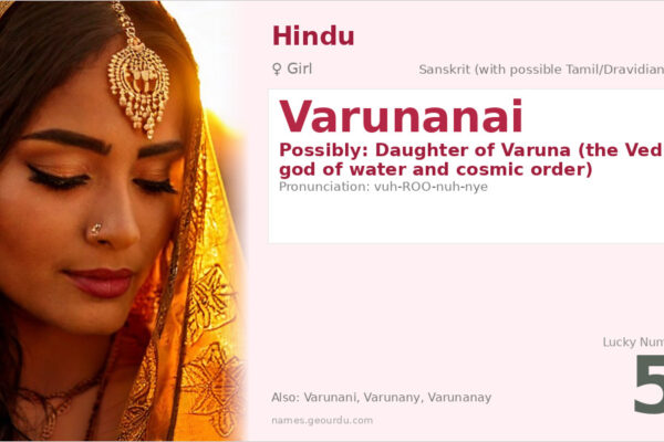 Varunanai Meaning — Origin, Gender & Details (2025)