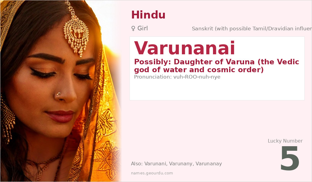 Varunanai Name Meaning and Details