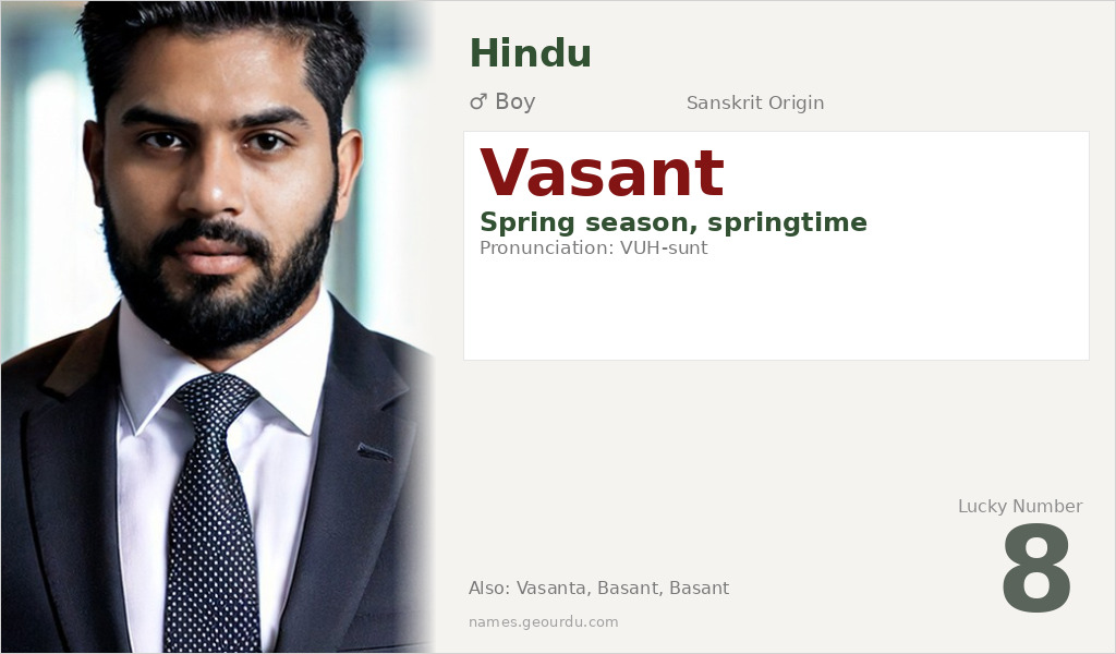 Vasant Name Meaning and Details