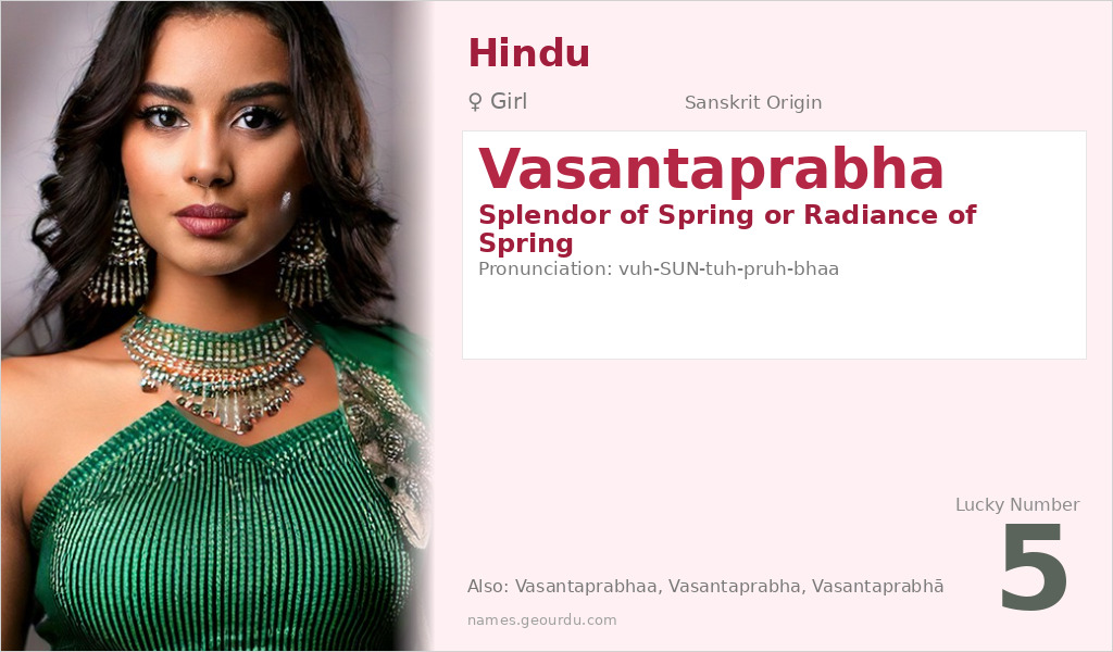 Vasantaprabha Name Meaning and Details