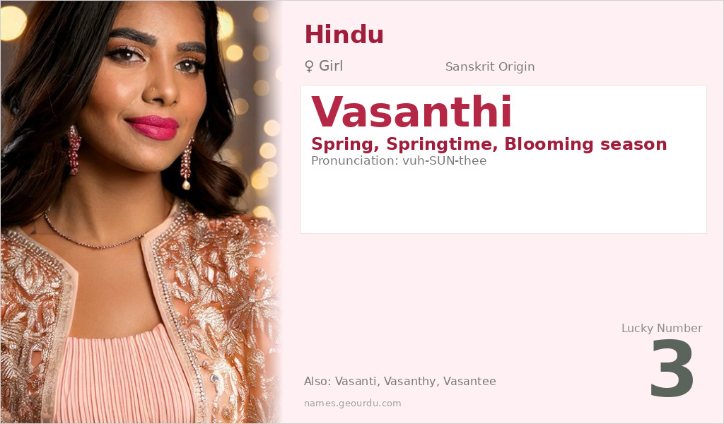 Vasanthi Name Meaning and Details