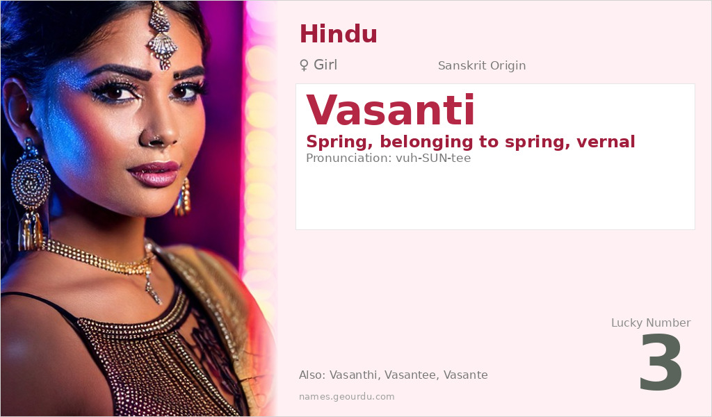 Vasanti Name Meaning and Details