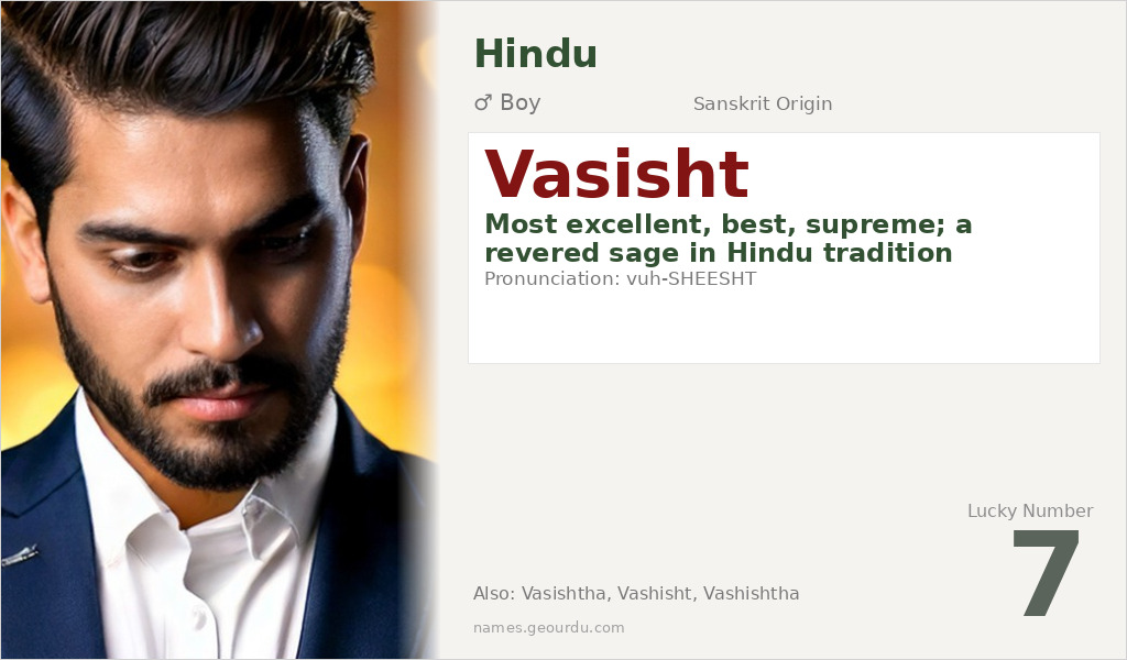 Vasisht Name Meaning and Details
