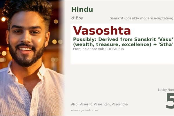Vasoshta Name Meaning — Origin, Gender & Details (2025)