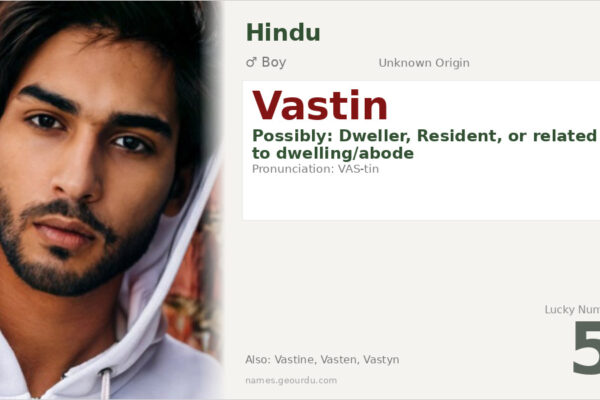 Vastin Name Meaning — Origin, Gender & Details (2025)