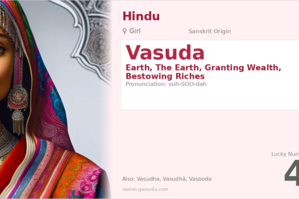 Vasuda Name Meaning — Sanskrit Origin, Girl Name & Details (2025)