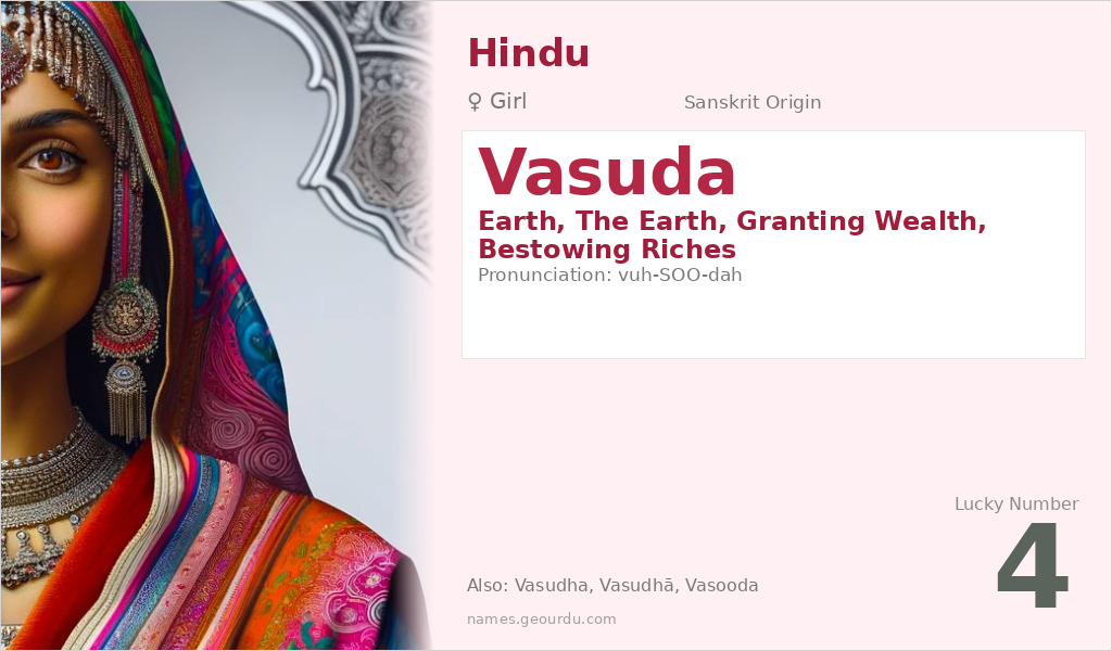Vasuda Name Meaning and Details