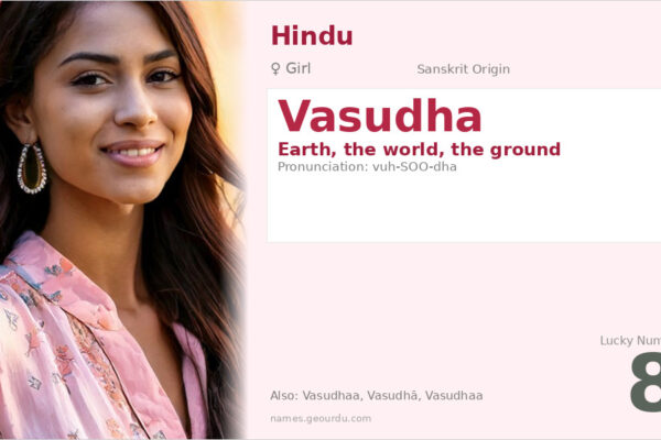Vasudha Name Meaning — Sanskrit Origin, Girl Name & Details (2025)