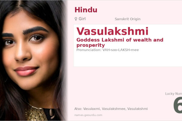 Vasulakshmi Meaning — Sanskrit Origin, Girl Name & Details (2025)