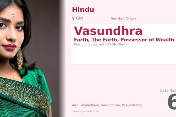 Vasundhra Name Meaning — Earth, Origin & Details (2025)