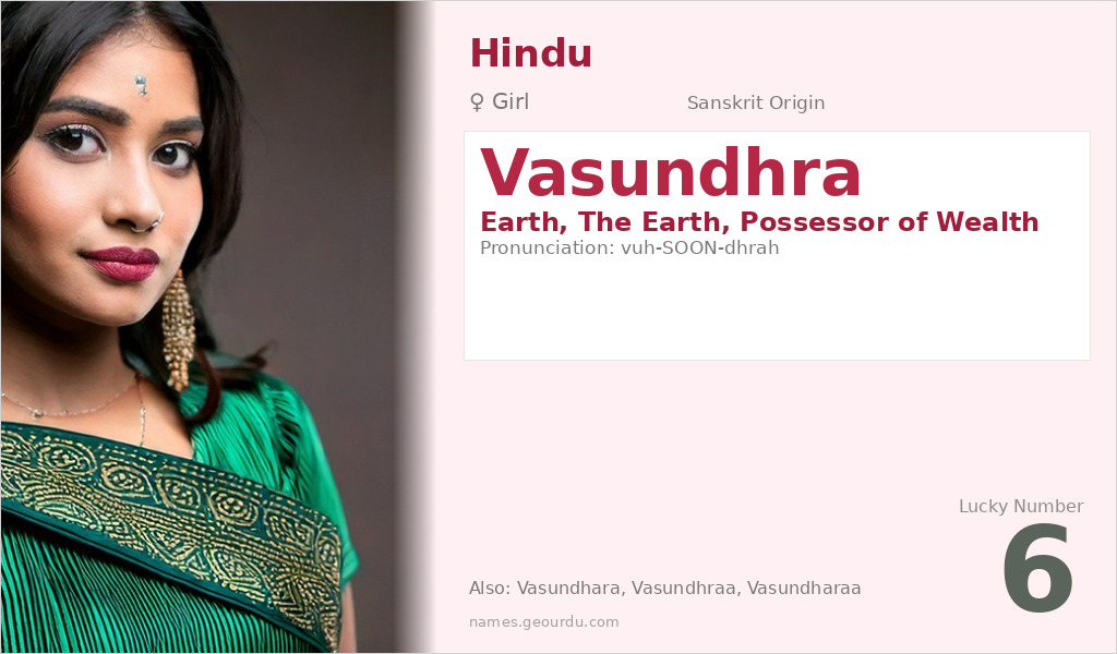 Vasundhra Name Meaning and Details