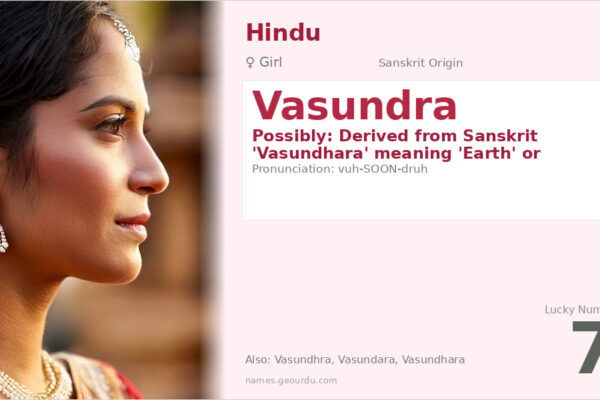 Vasundra Name Meaning — Origin, Gender & Details (2025)