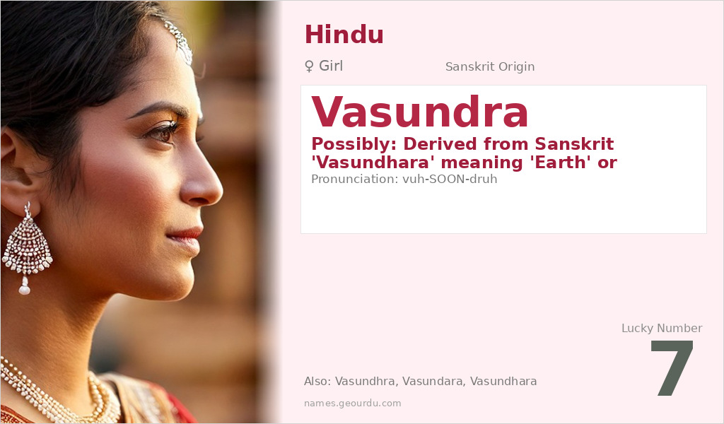 Vasundra Name Meaning and Details