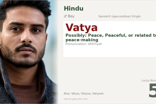 Vatya Name Meaning — Origin, Gender & Details (2025)