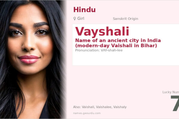 Vayshali Meaning — Sanskrit Origin, Girl Name & History (2025)