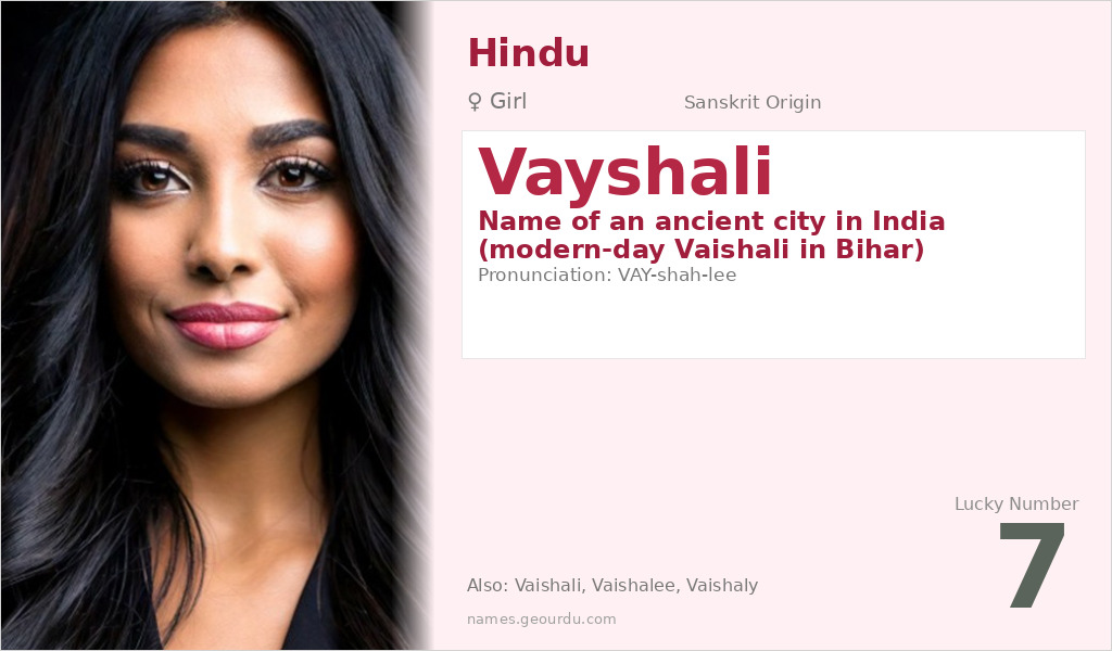 Vayshali Name Meaning and Details