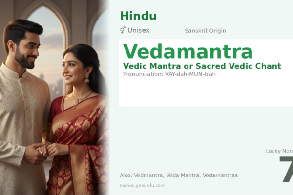 Vedamantra Meaning — Sanskrit Origin, Gender & Details (2025)
