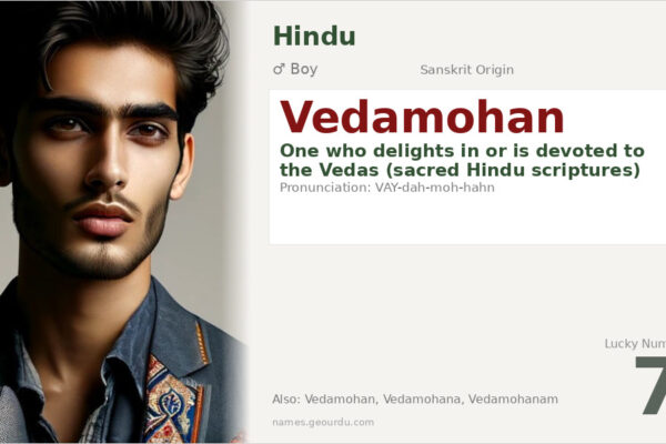 Vedamohan Meaning — Sanskrit Origin, Boy Name & Details (2025)