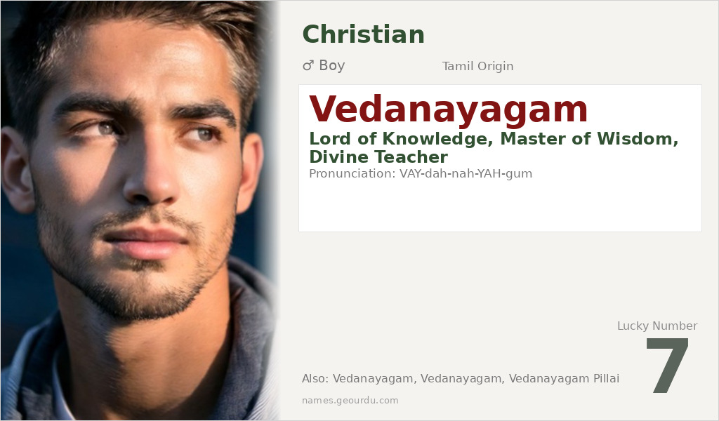 Vedanayagam Name Meaning and Details