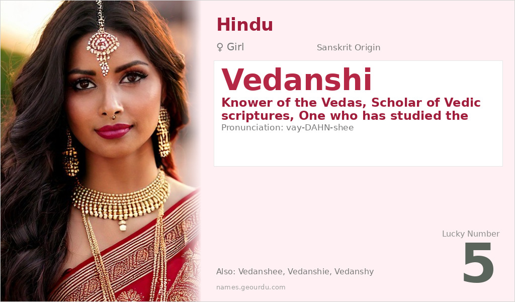 Vedanshi Name Meaning and Details