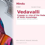 Vedavalli Name Meaning and Details