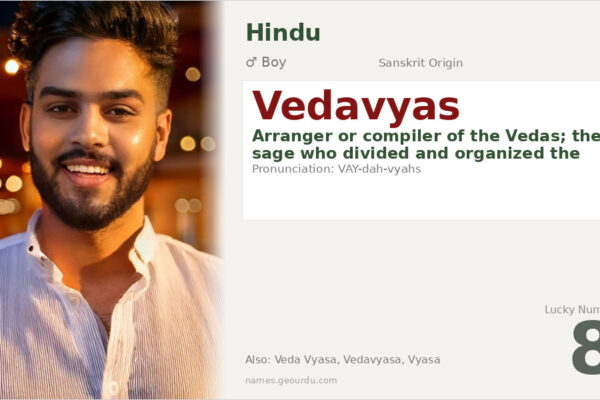 Vedavyas Name Meaning — Sanskrit Origin, Boy Name & Details (2025)