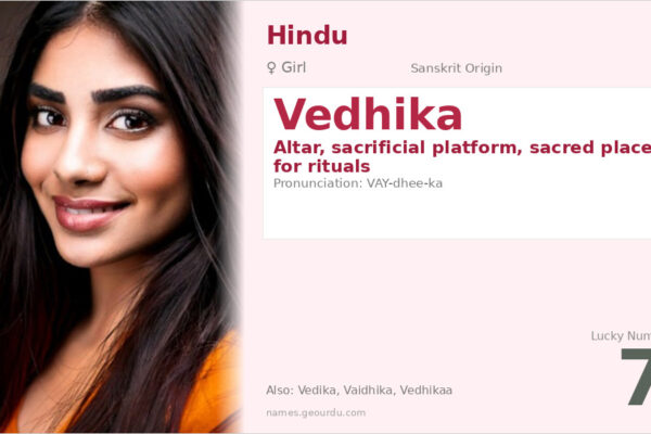 Vedhika Name Meaning — Sanskrit Origin, Girl Name & Details (2025)
