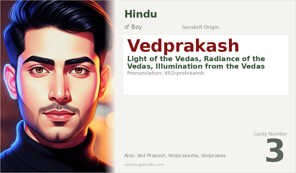 Vedprakash Name Meaning and Details
