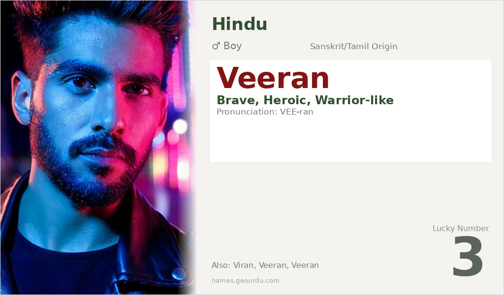 Veeran Name Meaning and Details