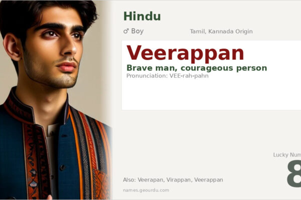 Veerappan Name Meaning — Tamil/Kannada Origin, Boy Name & Details (2025)