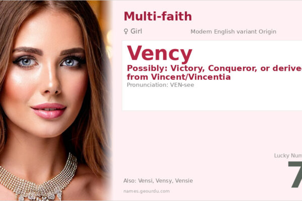 Vency Name Meaning — Origin, Gender & Details (2025)