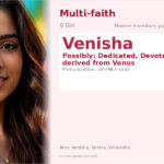 Venisha Name Meaning and Details