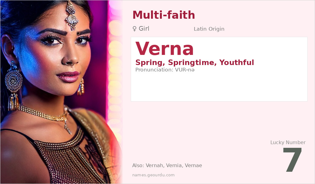Verna Name Meaning and Details