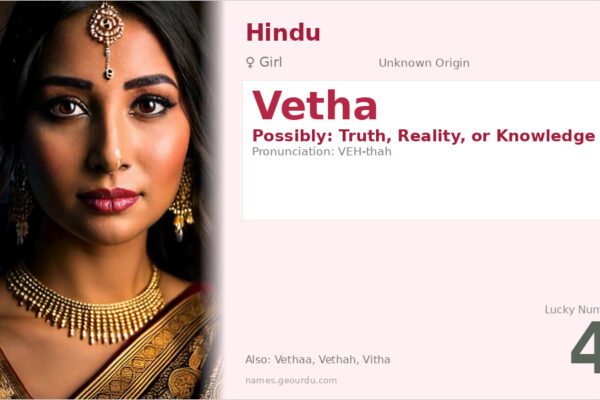 Vetha Name Meaning — Origin, Gender & Details (2025)