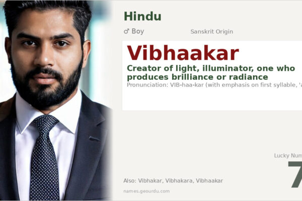 Vibhaakar Name Meaning — Sanskrit Origin, Boy Name & Details (2025)